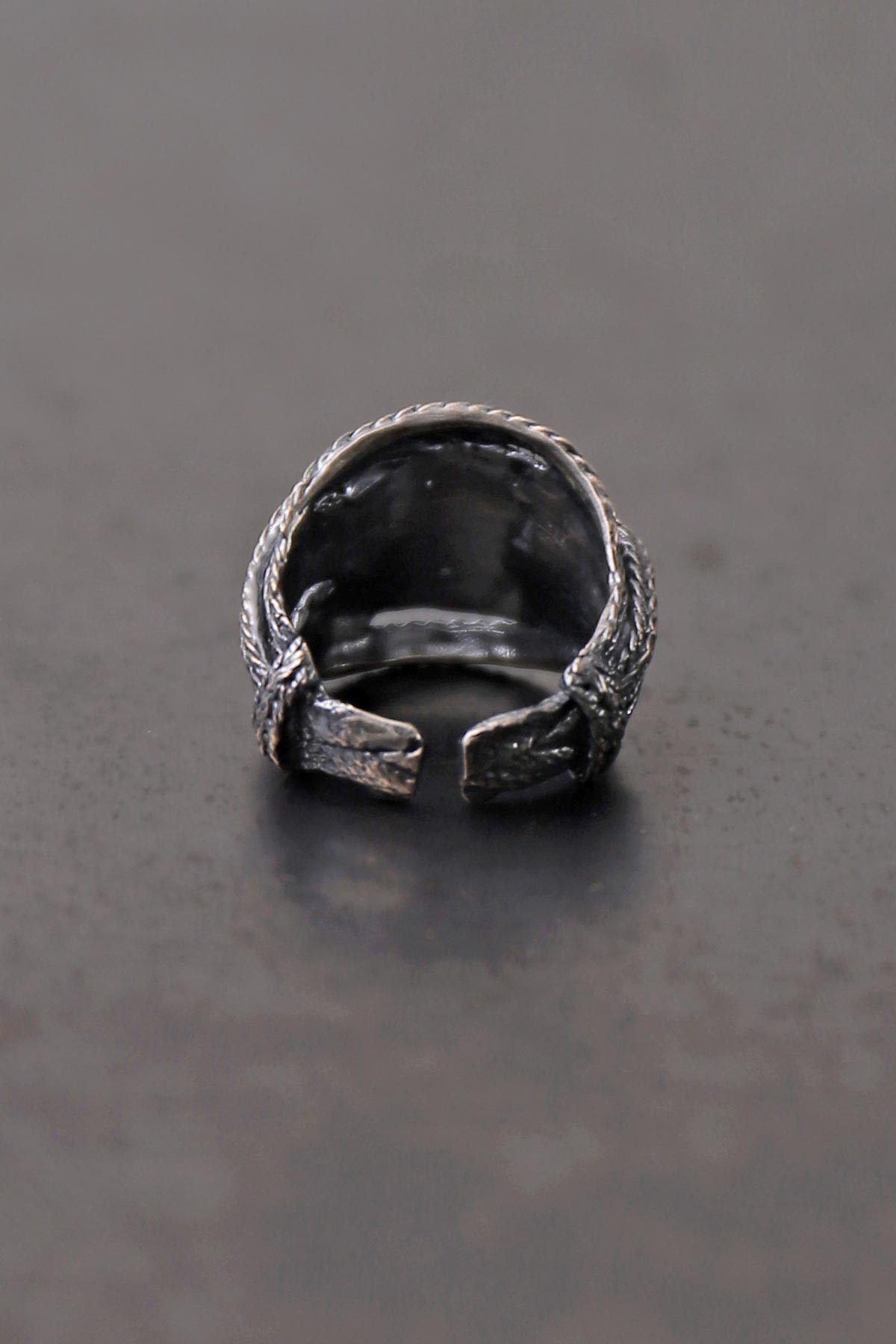 【Rusty Thought】 FLAT BRAIDED SILVER RING_RT01