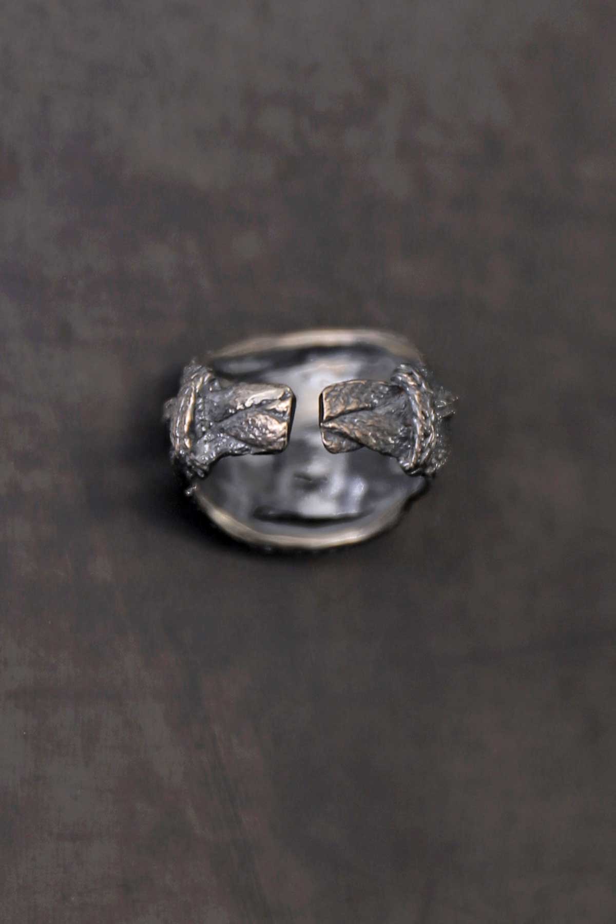 【Rusty Thought】 FLAT BRAIDED SILVER RING_RT01