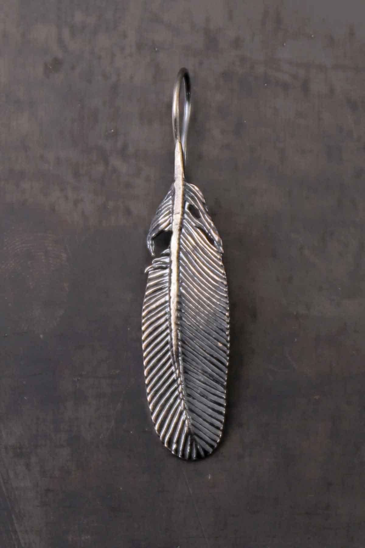 【Rusty Thought】 SILVER FEATHER EARRING_RT05
