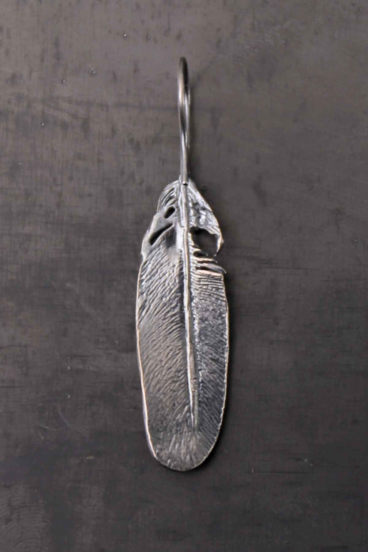 【Rusty Thought】 SILVER FEATHER EARRING_RT05