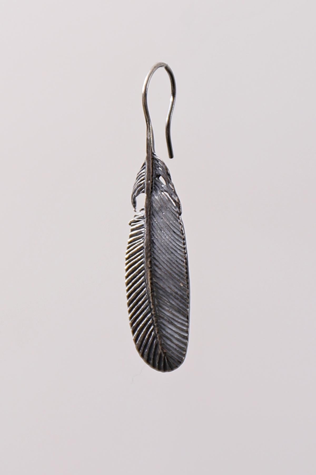 【Rusty Thought】 SILVER FEATHER EARRING_RT05