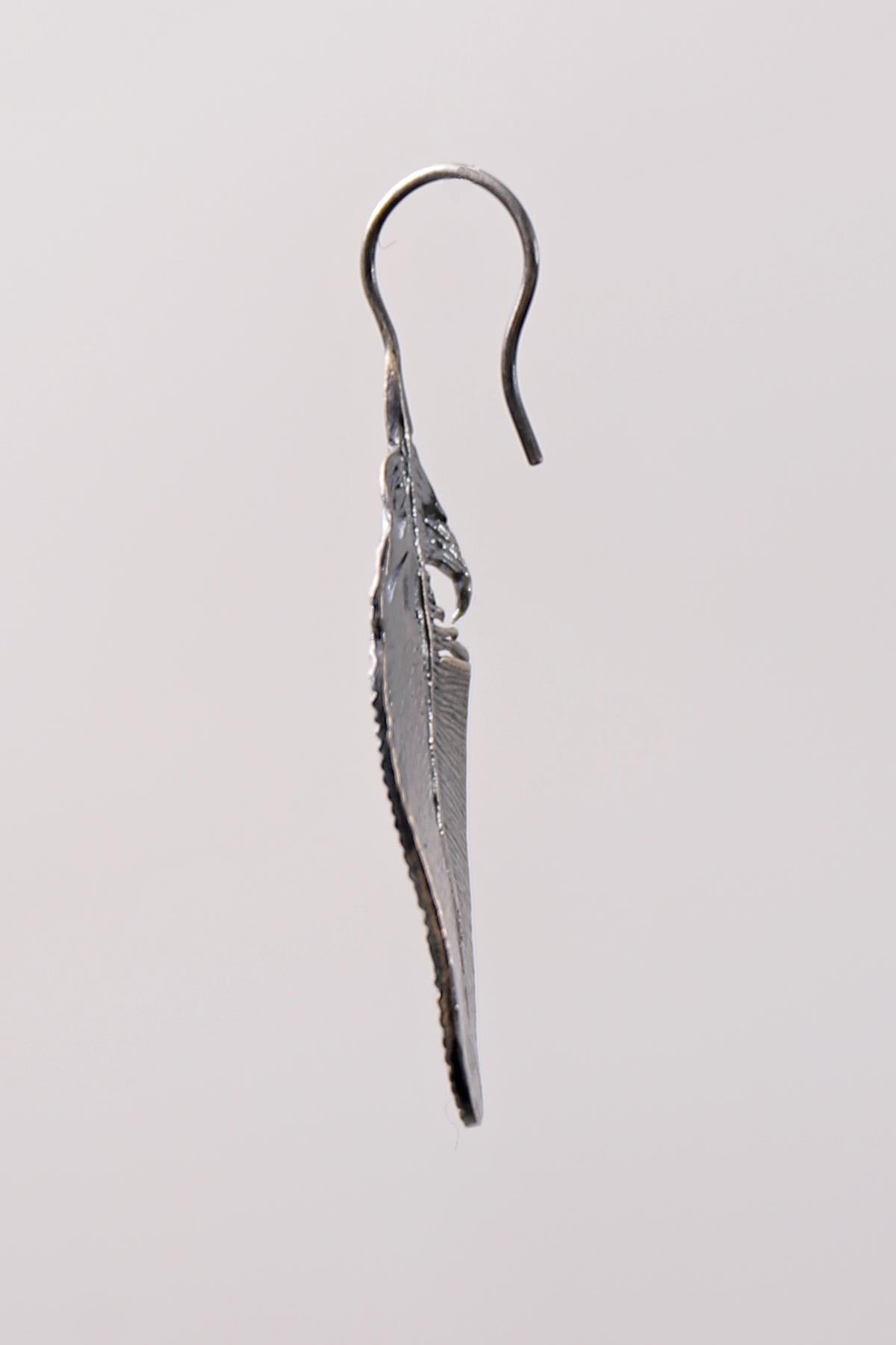 【Rusty Thought】 SILVER FEATHER EARRING_RT05