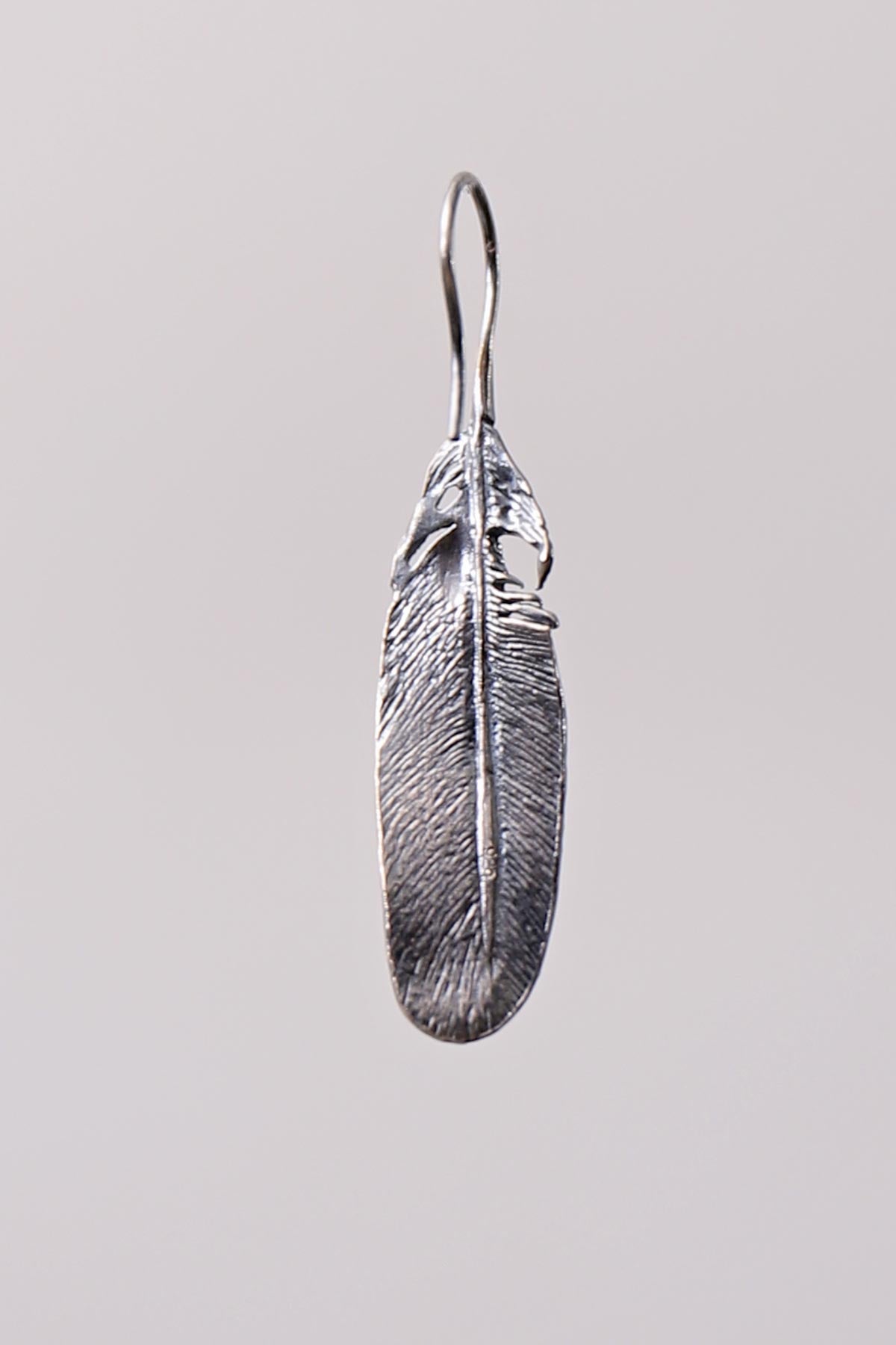 【Rusty Thought】 SILVER FEATHER EARRING_RT05