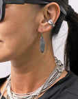 【Rusty Thought】 SILVER FEATHER EARRING_RT05