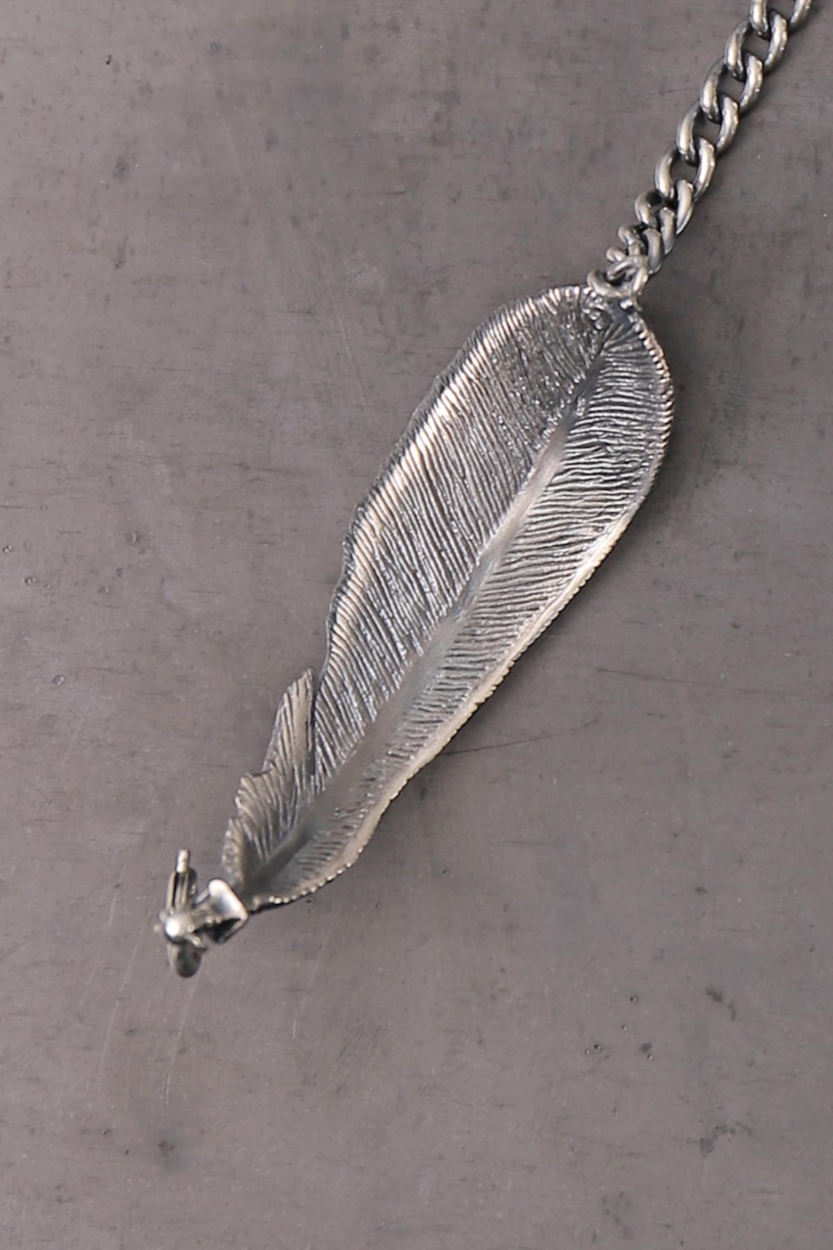 【Rusty Thought】 SILVER FEATHER CHAIN BRACELET_RT06