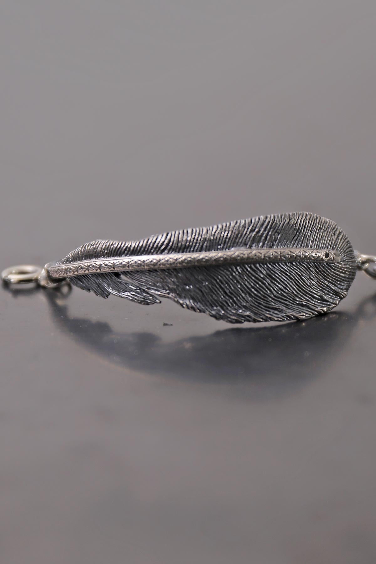 【Rusty Thought】 SILVER FEATHER CHAIN BRACELET_RT06
