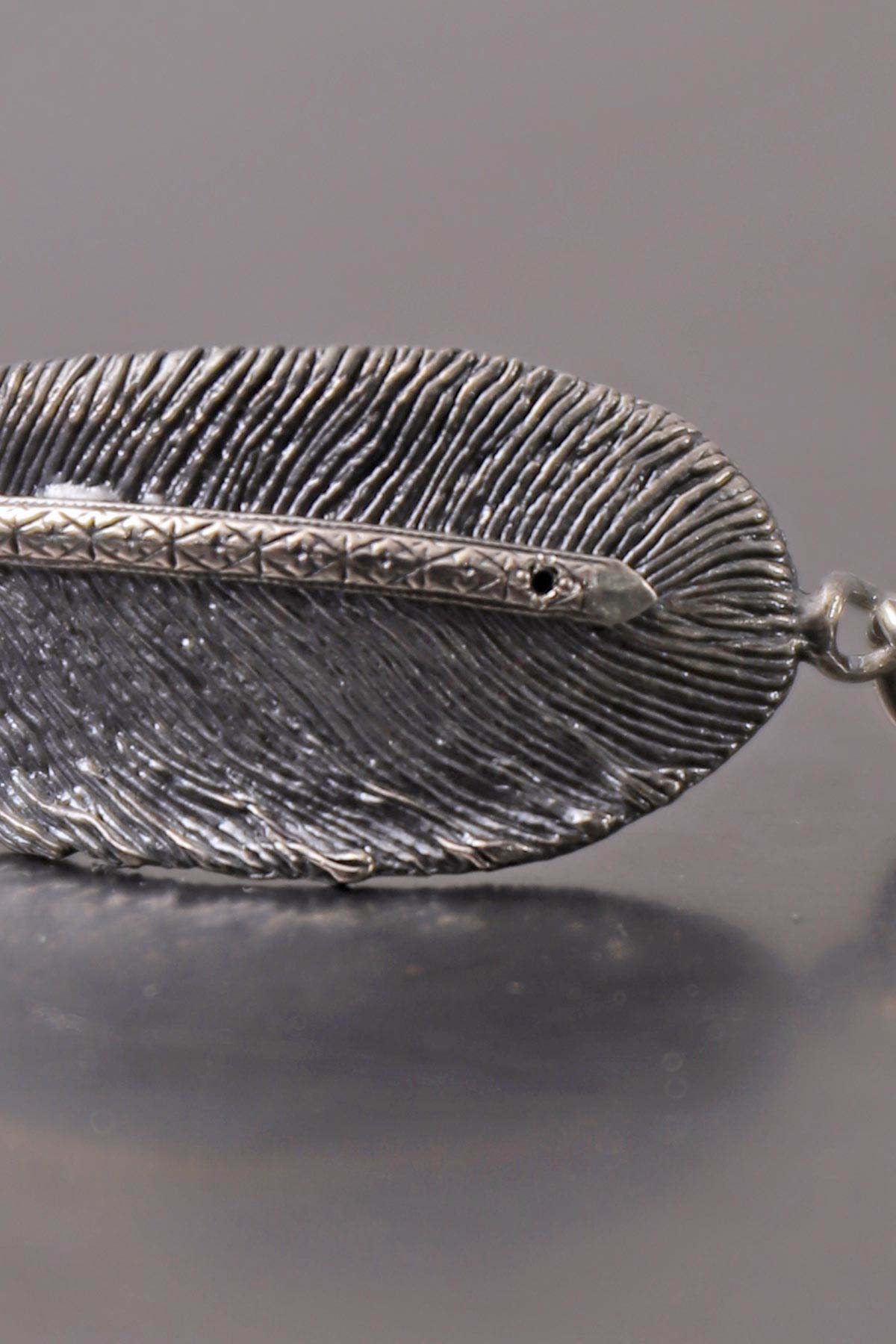 【Rusty Thought】 SILVER FEATHER CHAIN BRACELET_RT06