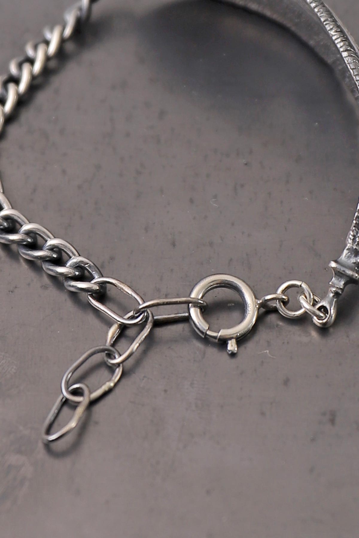 【Rusty Thought】 SILVER FEATHER CHAIN BRACELET_RT06