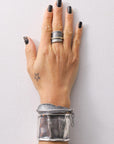 【Rusty Thought】 SILVER FEATHER CHAIN BRACELET_RT06