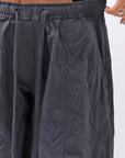 【RUNDHOLZ】 UNISEX COTTON EMBOSS PRINT EASY PANTS _BLACK POPLIN PRINT