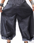 【RUNDHOLZ】 UNISEX COTTON EMBOSS PRINT EASY PANTS _BLACK POPLIN PRINT
