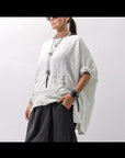 【RUNDHOLZ】 COTTON MESH KNIT TOPS _BLACK