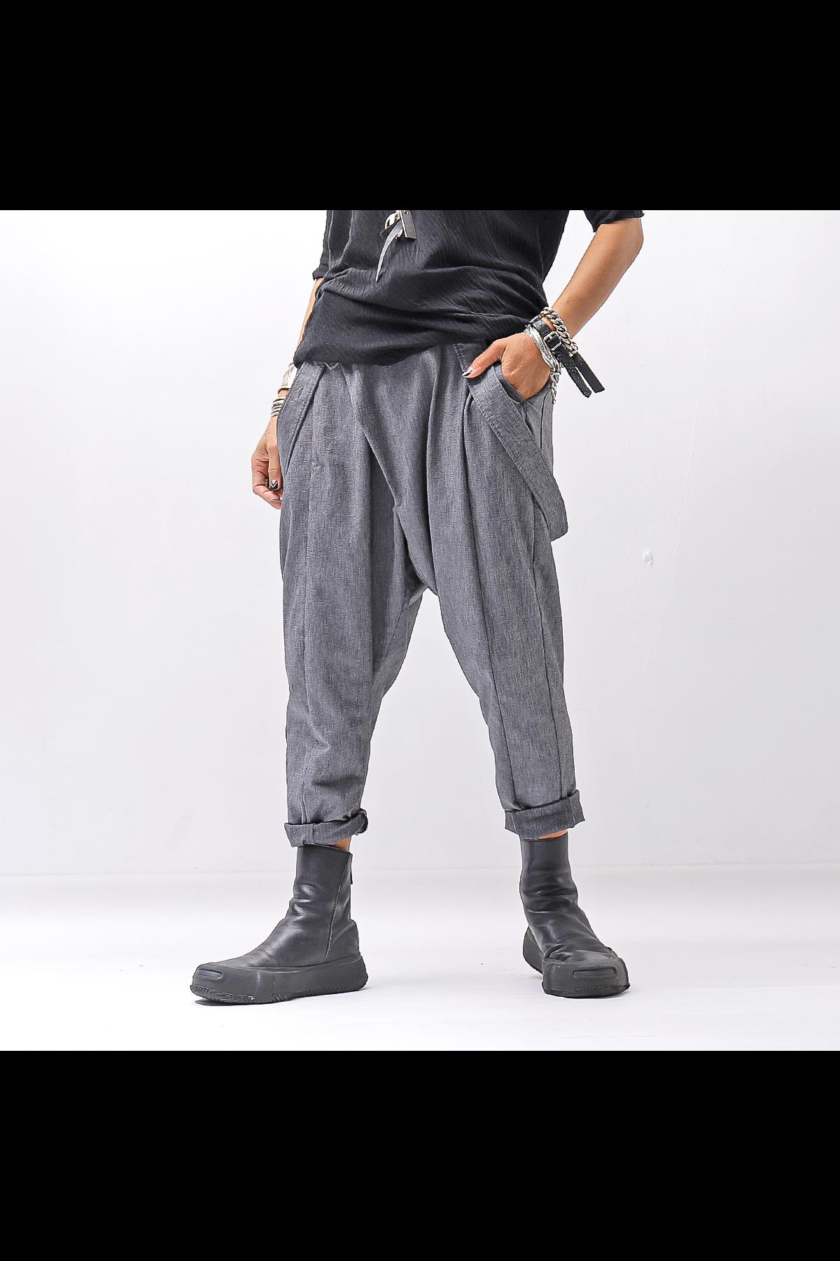 パンツ bajra UNISEX FRONT FLAP STRETCH PANTS bajra】 UNISEX FRONT FLAP STRETCH PANTS 161QP01_GREY – QUADRATO