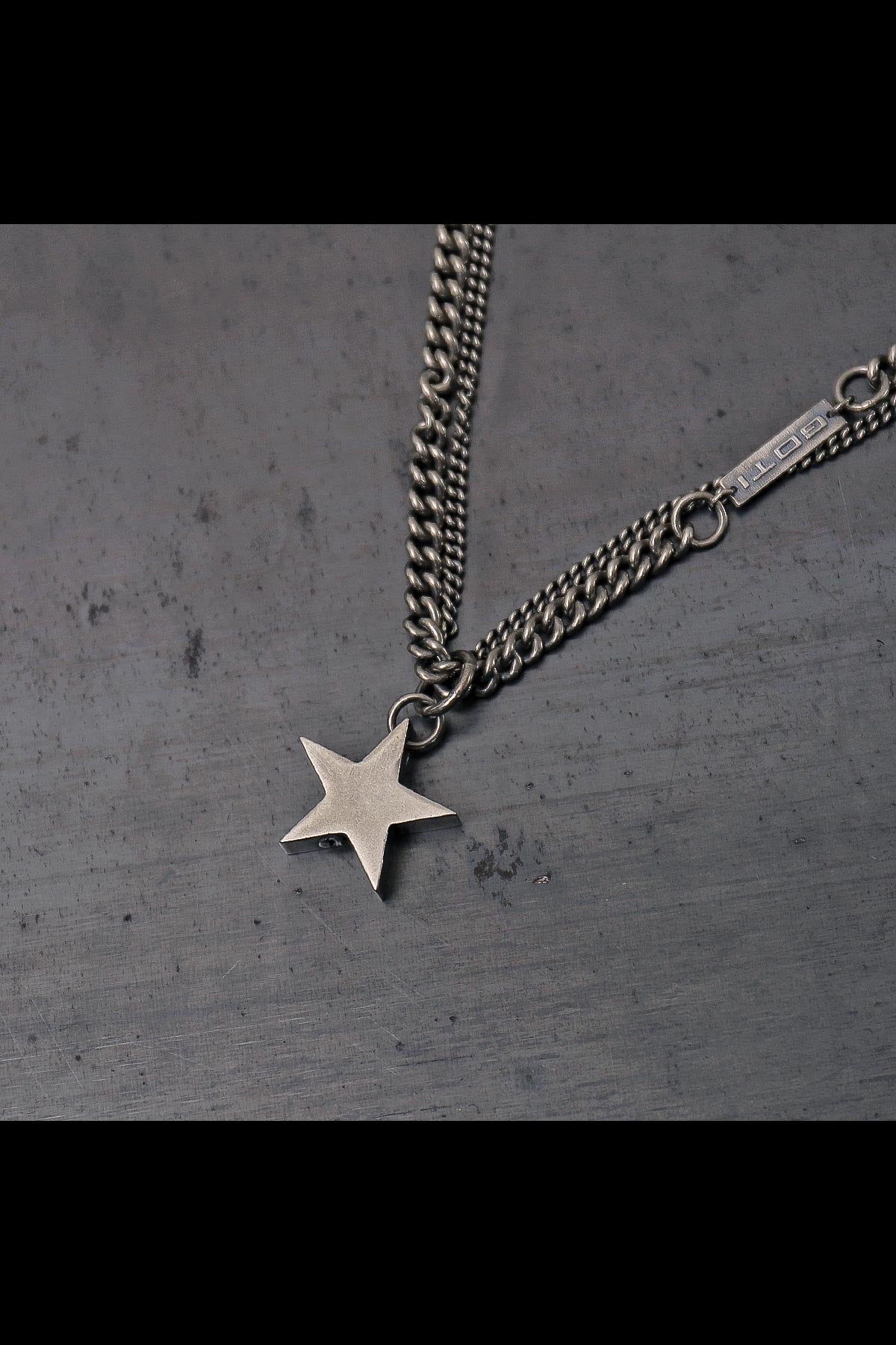 【GOTI】 STAR TOP DOUBLE CHAINS NECKLACE_STAR2