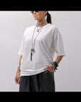 【thom/krom】 UNISEX COTTON MODAL RELAX FIT TEE _OFF WHITE
