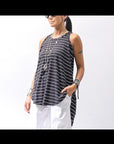 【PLÜ】 COTTON STRETCH TANK TOP PL12_STRIPE