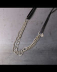 【GOTI】 MIXED CHAIN＆LEATHER NECKLACE_CN1978