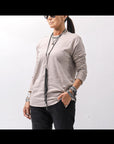 【thom/krom】 UNISEX SKIN COTTON DOUBLE LAYERED TOPS MTS922_STONE