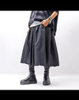 【PLÜ】 SHAPE MEMORY SKIRT PL09_BLACK