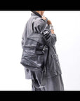 【DANIELE BASTA】 UNISEX 2WAY PATCHWORK SHOULDER BAG_BLACK