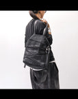 【DANIELE BASTA】 UNISEX 2WAY PATCHWORK SHOULDER BAG_BLACK
