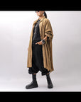 【RUNDHOLZ】 VINTAGE-DYED OVERSIZED STRIPED SHIRT_DAKAR CLOUD STRIPE