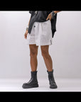 【Primordial is Primitive】 STRETCH SHORT PANTS 535AL_WHITE