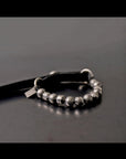 【GOTI】 SILVER STONE BALL＆LEATHER BRACELET_BR2207