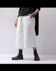【NOSTRASANTISSIMA】SWEAT COTTON WIDE EASY PANTS FP141_WHITE