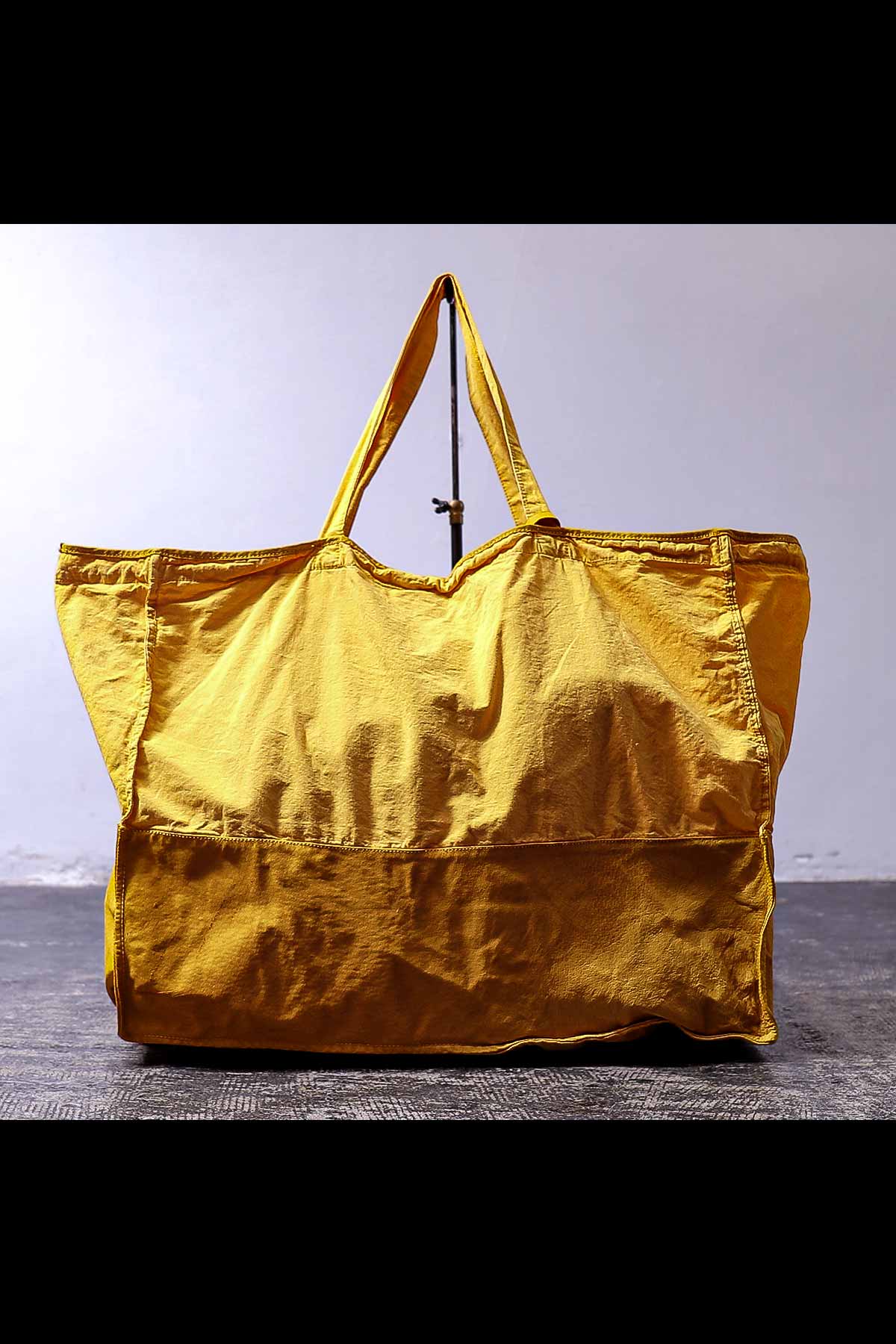 【CHRISTIAN PEAU】 COTTON LEATHER TOTE BAG_YELLOW