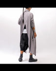 【NOSTRASANTISSIMA】 ASYMMETRY BACK CROSS CARDIGAN TS24_FUJI GREY