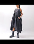 【RUNDHOLZ】 BALLOON OPEN SHIRT DRESS _BLACK