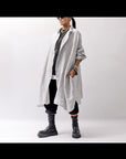 【RUNDHOLZ】 UNISEX LINEN LONG SHIRT 354 0907_GREY(SAND GREY)