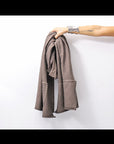 【studio b3】 UNISEX LIGHT SWEAT COTTON STOLE SHB M01_TRUFFLE OLD DYE