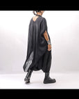 【bajra】 BACK TULLE＆COTTON LAYERED TOP 160QK04_BLACK