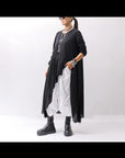 【studio b3】 ASYMMETRY TUNIC TOPS SHB2219_BLACK