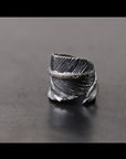 【Rusty Thought】 SILVER FEATHER RING_RT02