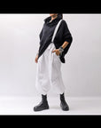 【Primordial is Primitive】 UNISEX ASYMMETRY PANTS 722AL_WHITE