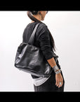 【DANIELE BASTA】2WAY SQUARE LARGE CAPACITY SHOULDER BAG DBM002_BLACK
