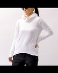 【bajra】 UNISEX SUPER STRETCH COTTON HOODIE TOP 150QK03_WHITE