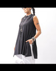 【PLÜ】 STRECTCH COTTON USUFUL TOP 5068_BLACK