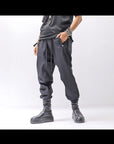 【thom/krom】 UNISEX LIGHT NYLON STRETCH PANTS MP56_BLACK