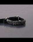 【GOTI】 SILVER LEAVES LEATHER BRACELET_BR548