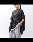 【bajra】 UNISEX OVERSIZED COTTON TOPS 156QK01_BLACK