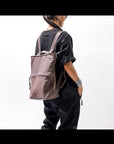 【MIRANDA KALOUDIS】 UNISEX 2WAY CALF LEATHER REGULAR BAG_FANGO