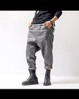 【NOSTRASANTISSIMA】 UNISEX LINEN COTTON SARROUEL PANTS P38_GREY