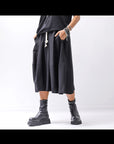 【NOSTRASANTISSIMA】 FRONT BALLOON SKIRT G145_BLACK