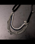 【GOTI】 MIXED CHAIN & PEARL NECKLACE SPECIAL EDITION_CN0304P