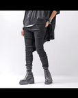 【thom/krom】 UNISEX SKINNY STRETCH DENIM PANTS WT79_BLACK