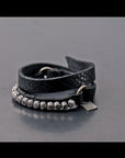 【GOTI】 SILVER STONE LEATHER BRACELET_BR937